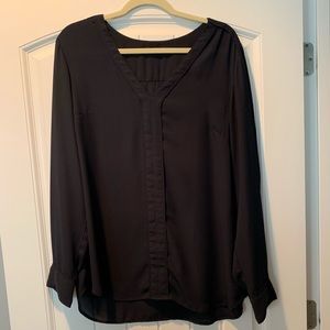 Sheer Navy Banana Republic Blouse